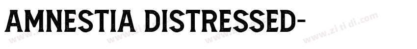 Amnestia Distressed字体转换